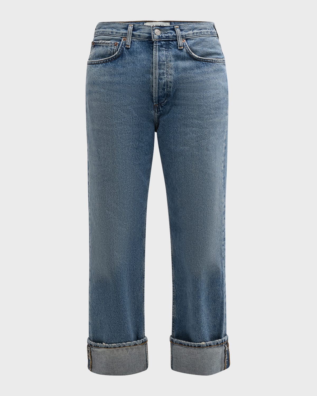 AGOLDE Fran Low-Slung Easy Straight Jeans
