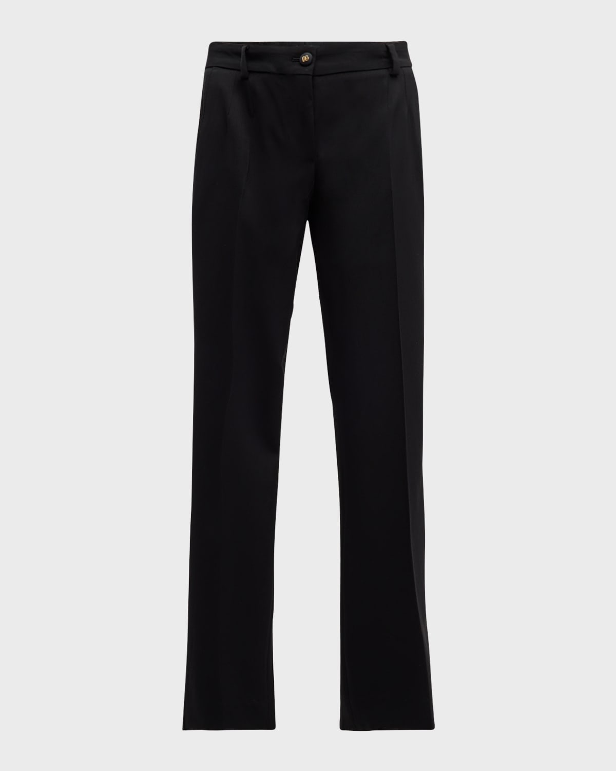Dolce&Gabbana Tela Lana Bistretch Crepe Slim-Leg Ankle Pants