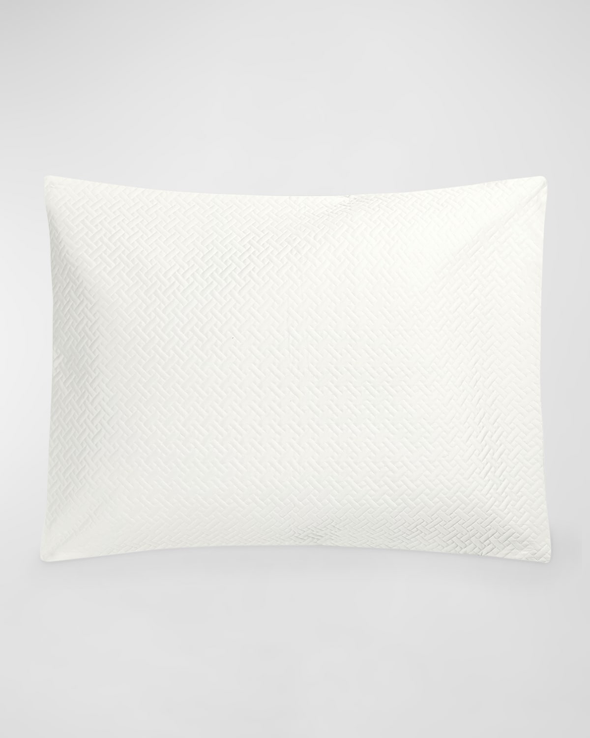 Matouk Basketweave Quilted King Sham | Thumbnail 4 Matouk Basketweave Quilted King Sham | Thumbnail 4