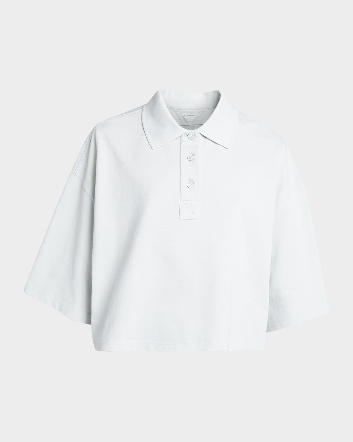 Bottega Veneta Oversized Crop Polo Shirt