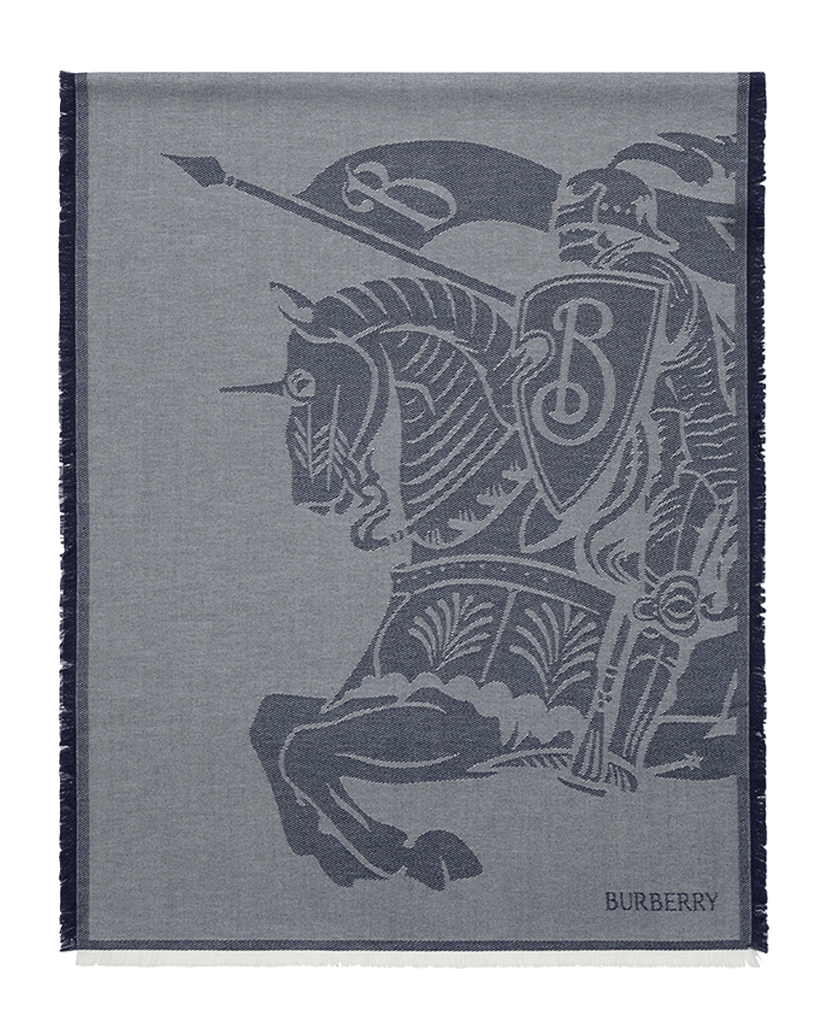 Burberry Men's Jacquard EKD Logo Scarf