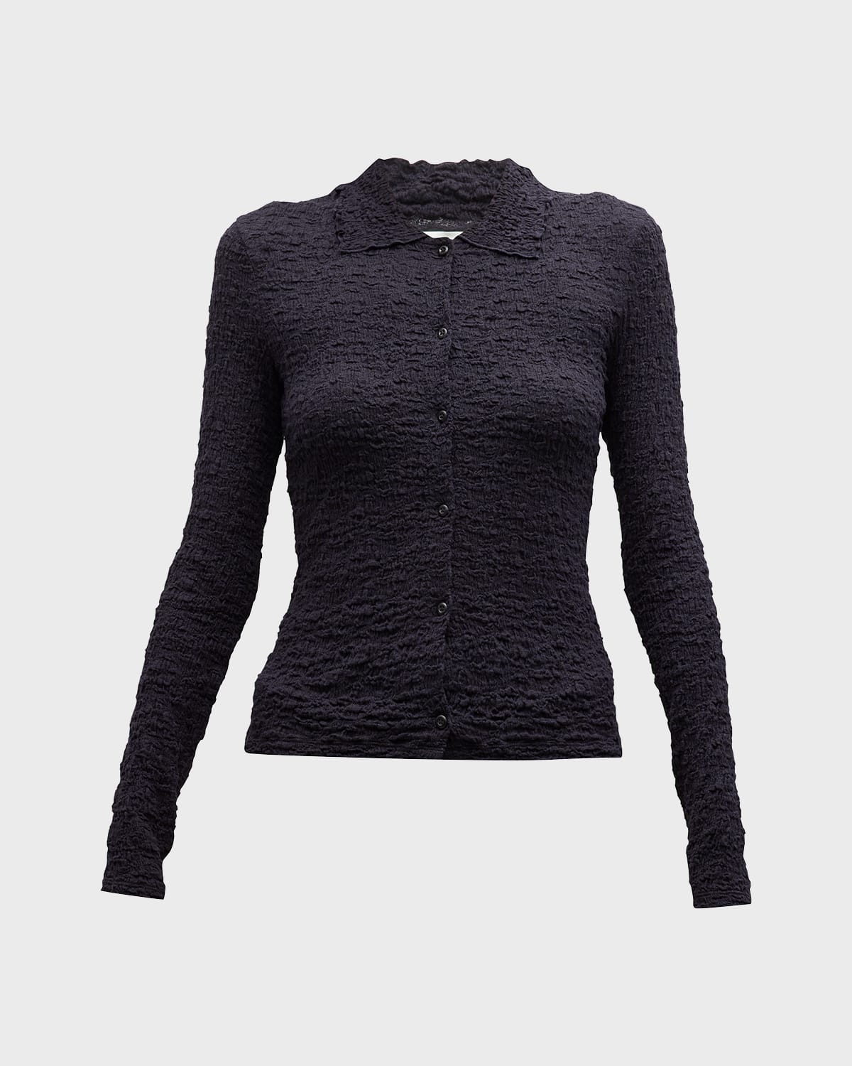 Vince Button-Front Washed Cotton Shirt Jacket