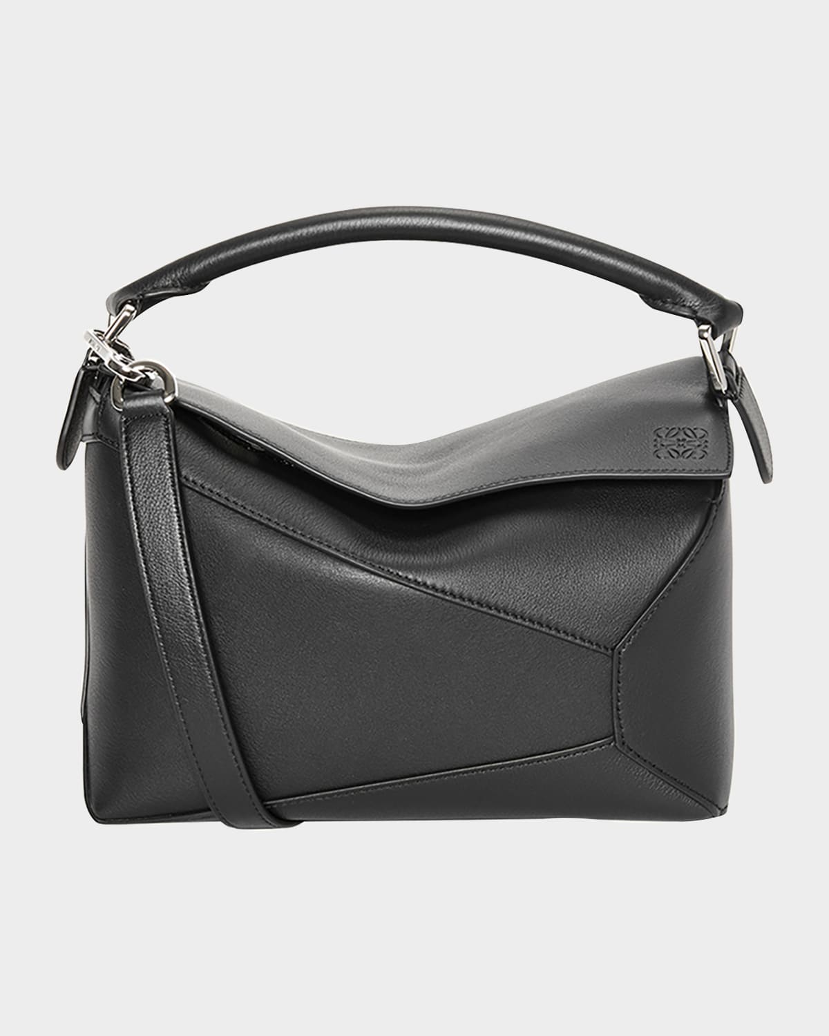 Loewe Puzzle Edge Small Top-Handle Bag in Leather