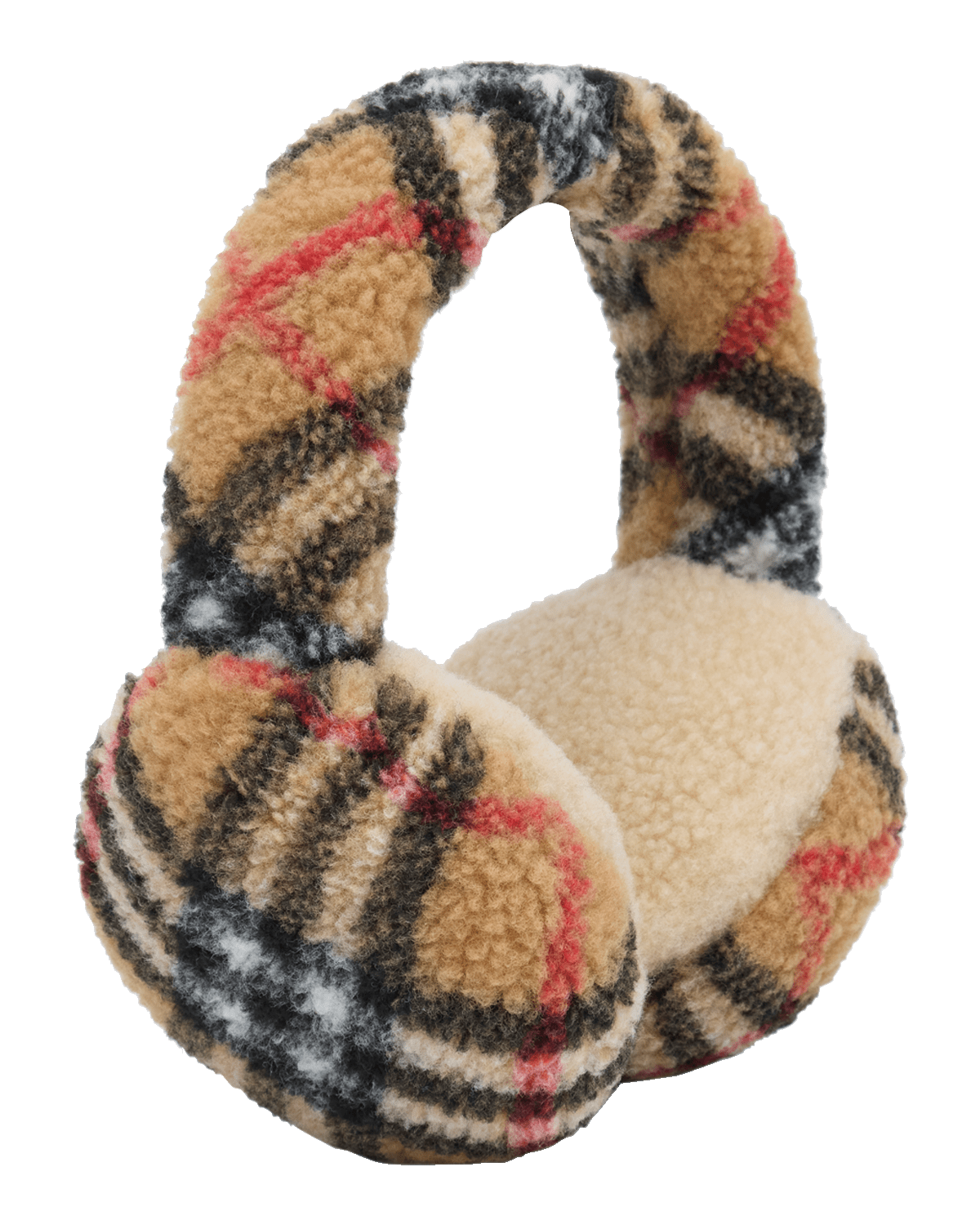Burberry Kid's Check Fleece Earmuffs