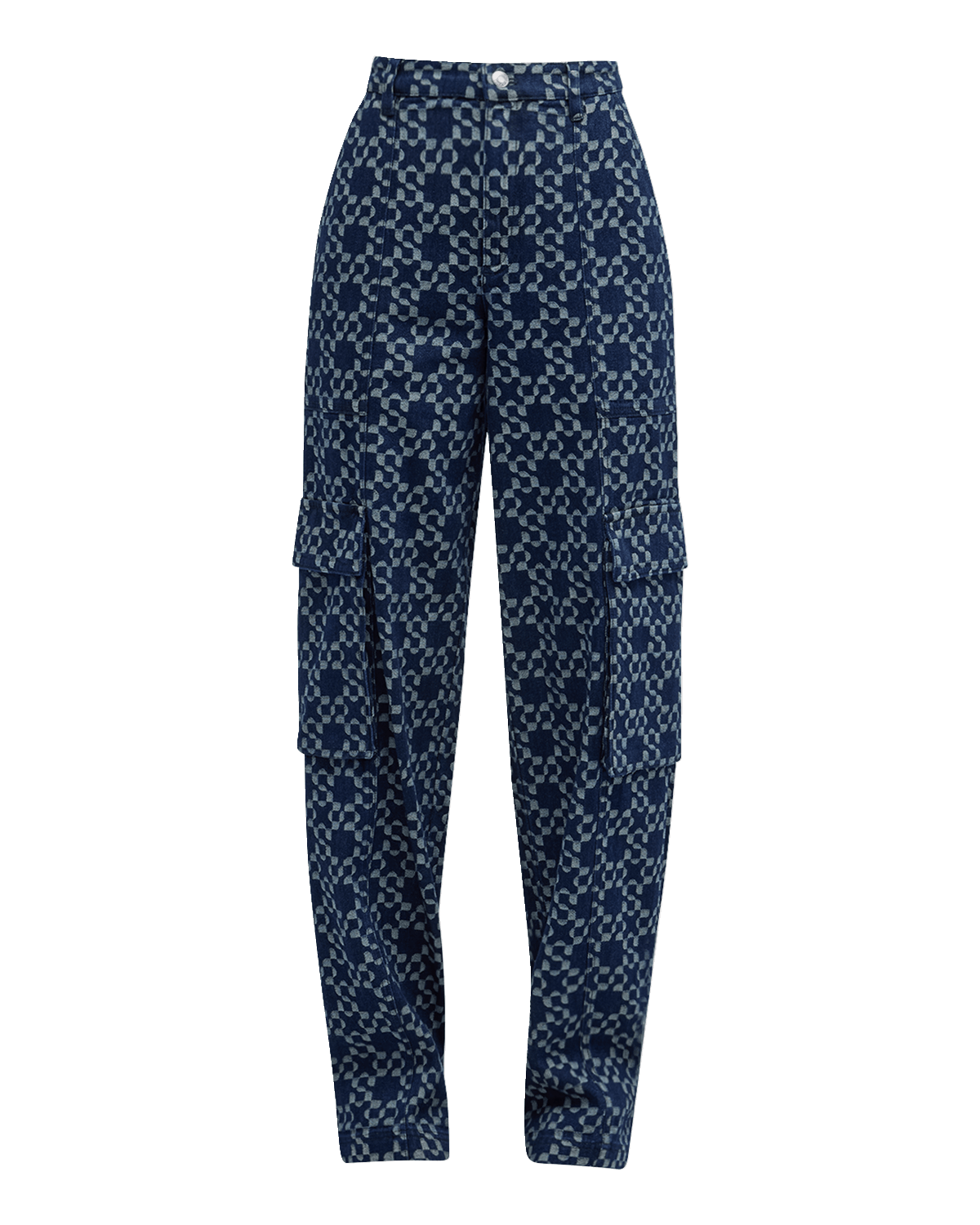 SIMKHAI Santo Logo Straight-Leg Cargo Pants