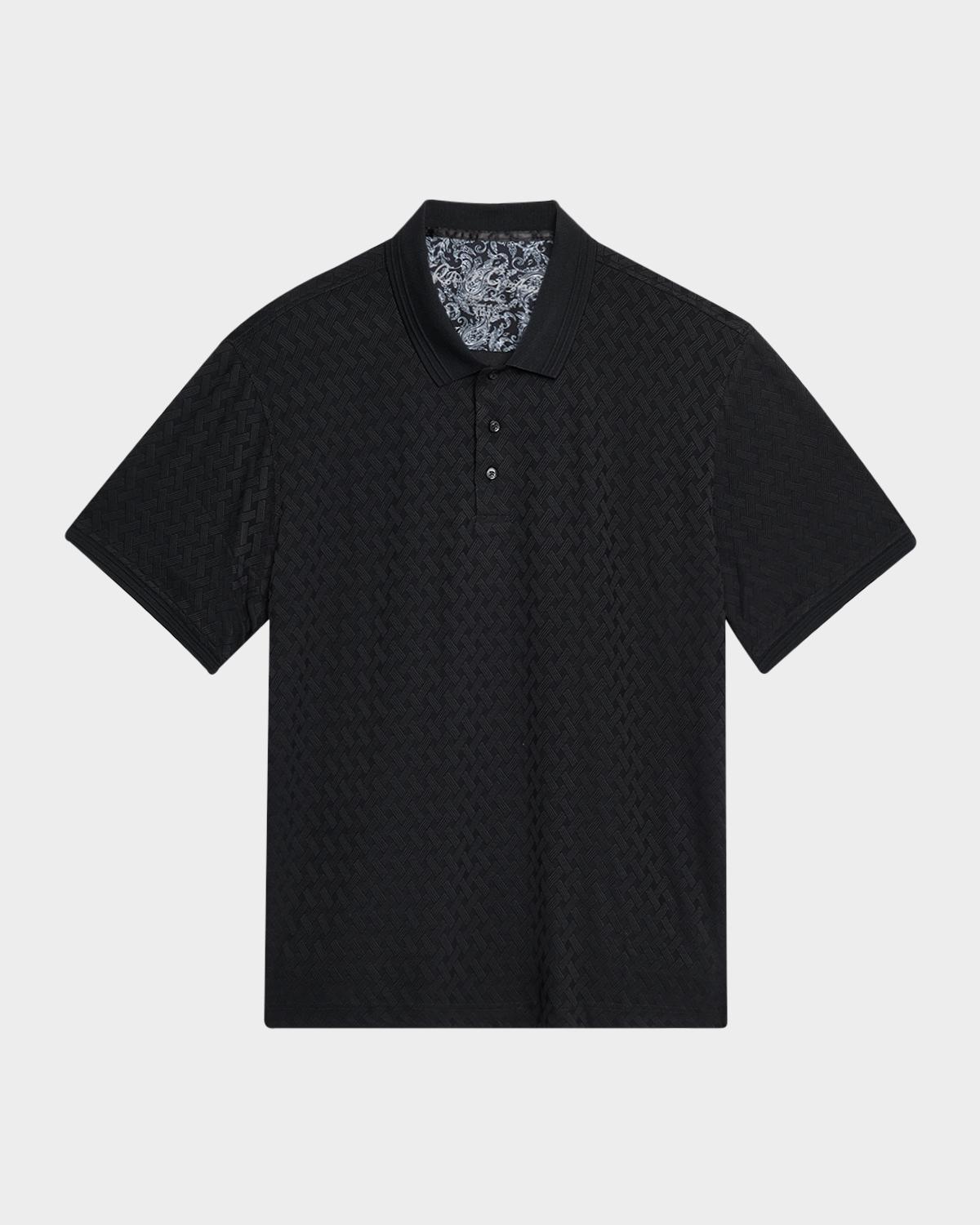 Robert Graham Men's Elias Jacquard Knit Polo Shirt