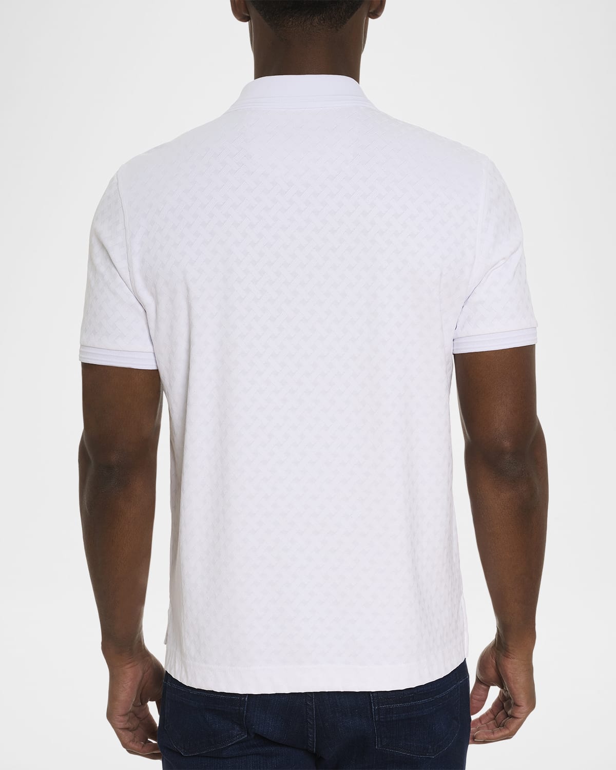 Robert Graham Men's Elias Jacquard Knit Polo Shirt