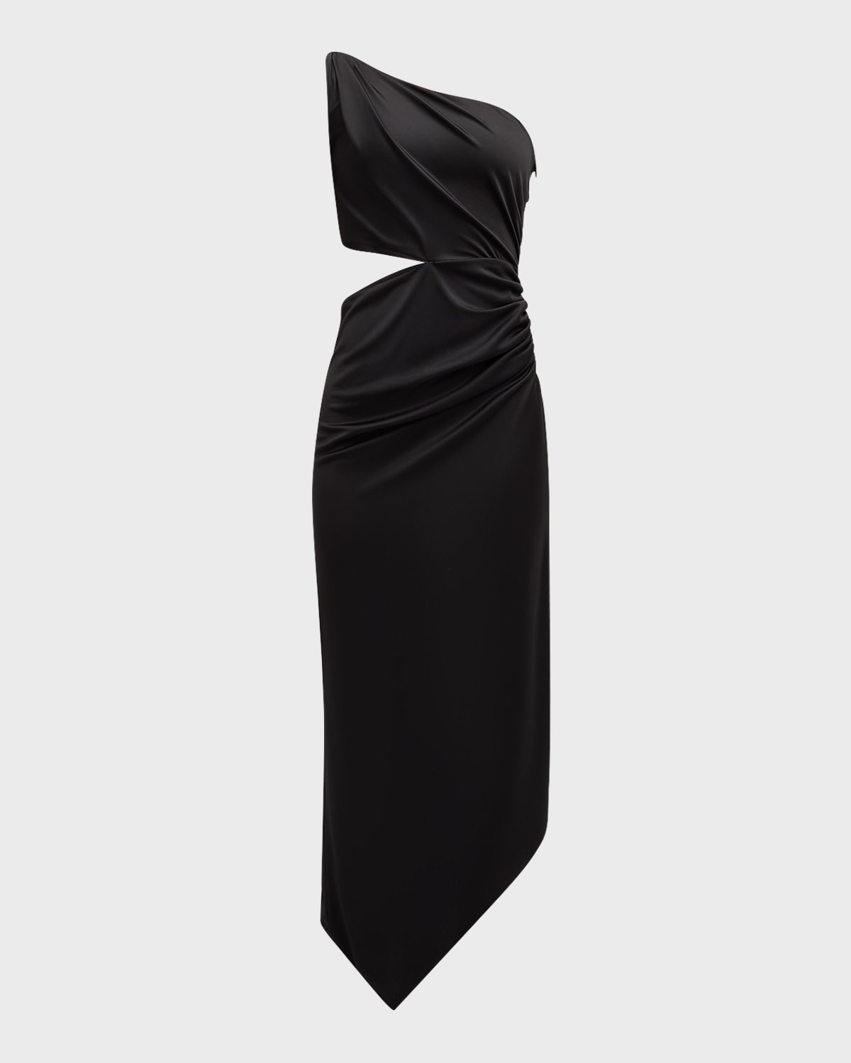 Salon 1884 Vania One-Shoulder Cutout Sleeveless Midi Dress