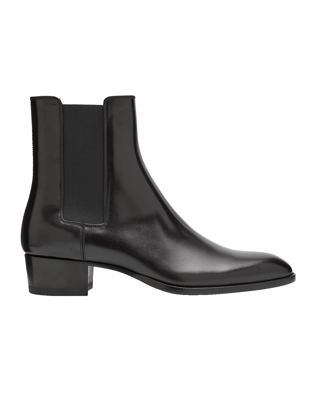 Saint Laurent Men's Wyatt 40 Leather Chelsea Boots