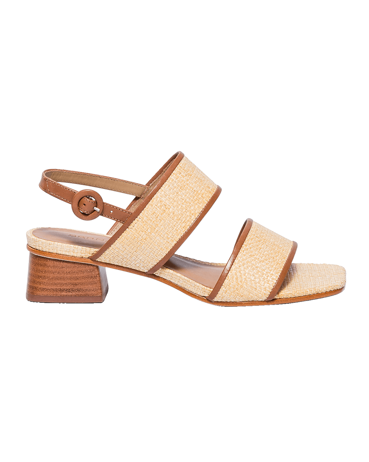 Bernardo Raffia Dual-Band Slingback Sandals