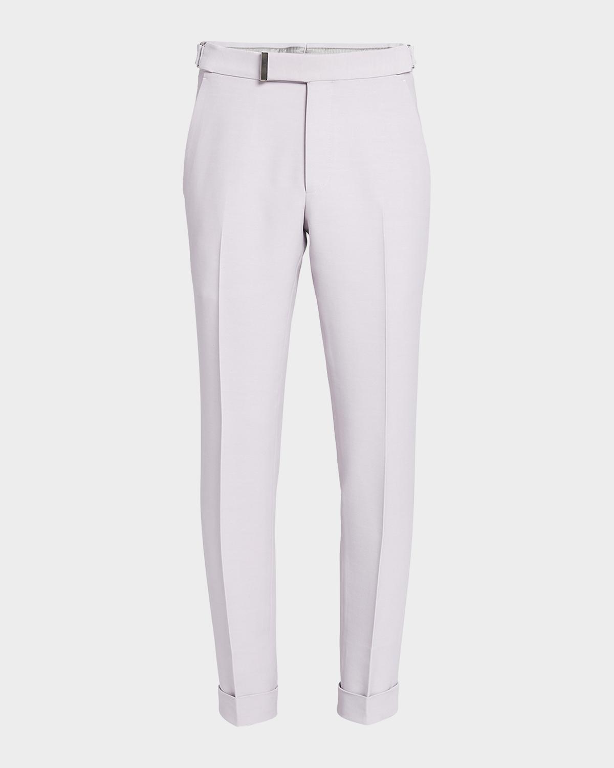 TOM FORD Men's Atticus Double Weft Fine Twill Trousers