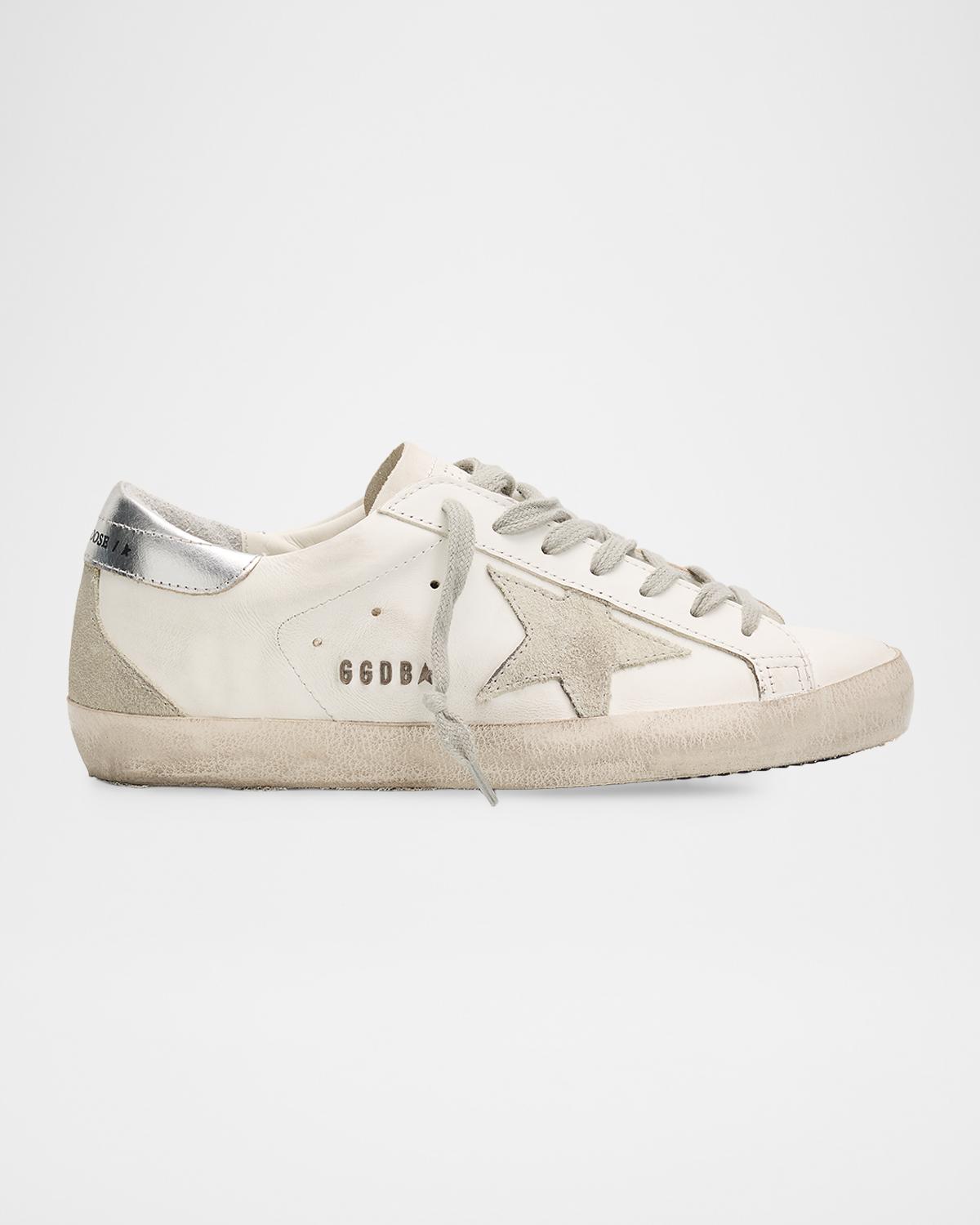 Men & apos;s Super-Star Metal-Logo Leather Low-Top Sneakers