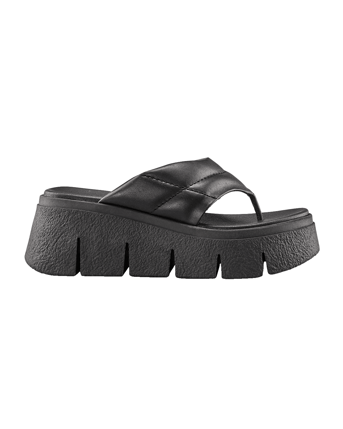 Cougar Abba Leather Thong Wedge Sandals