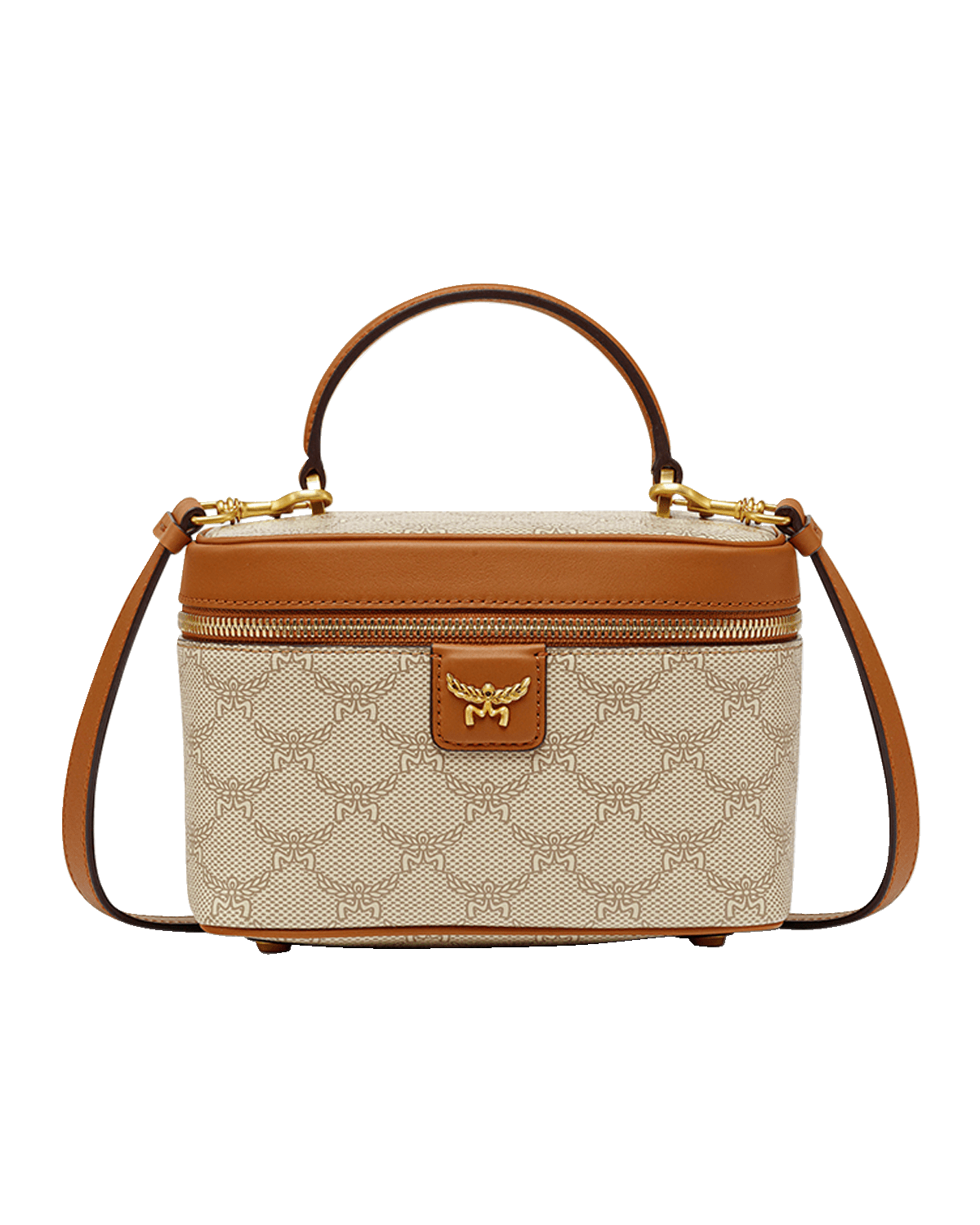 MCM Lauretos Monogram Zip Crossbody Bag