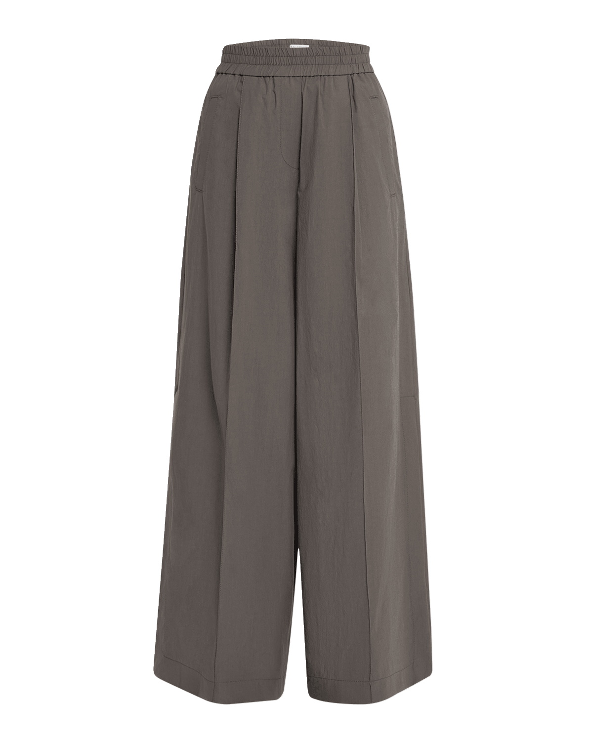 Brunello Cucinelli Crinkle Wide Leg Pants