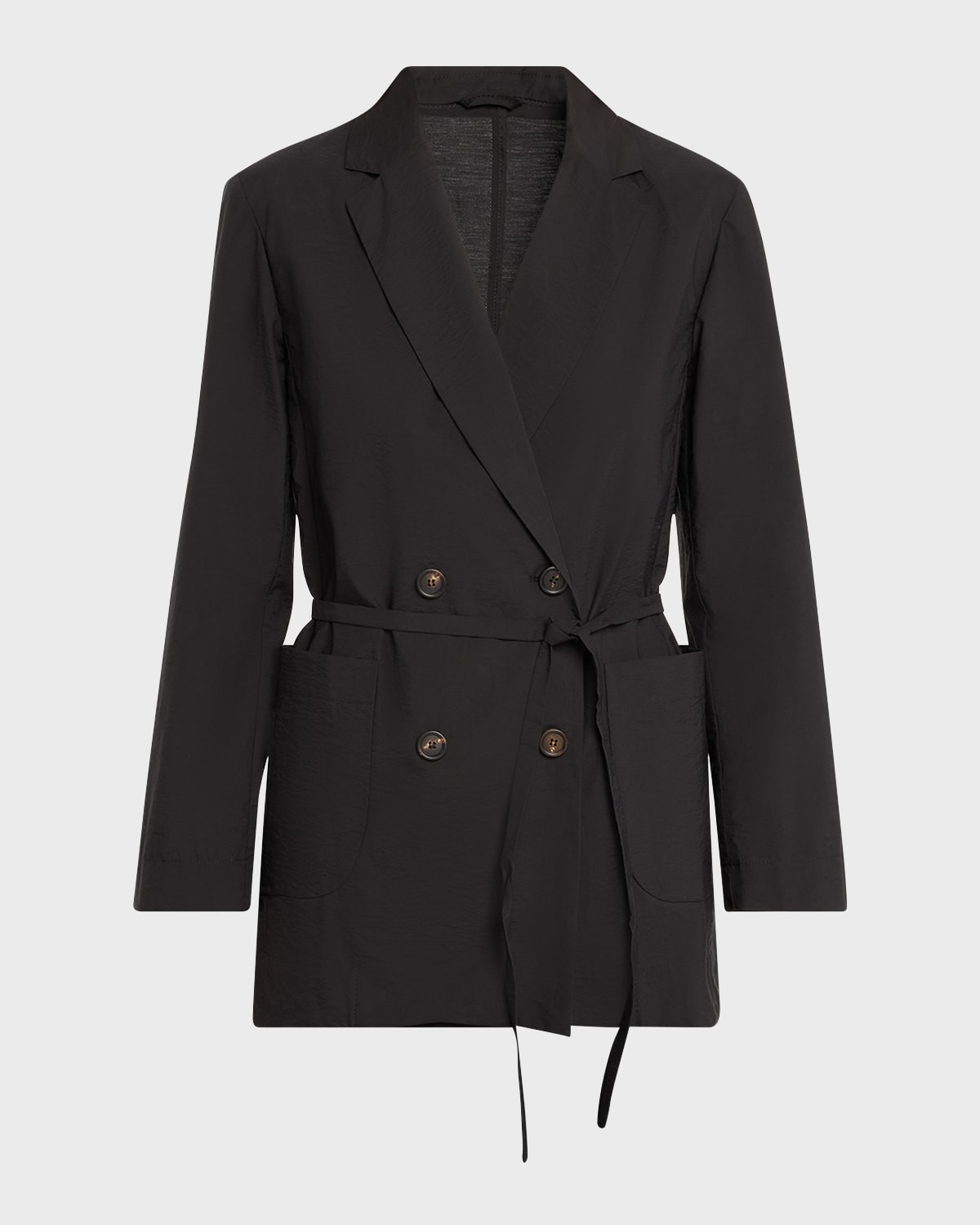 Brunello Cucinelli Cotton Poplin Wrap Jacket