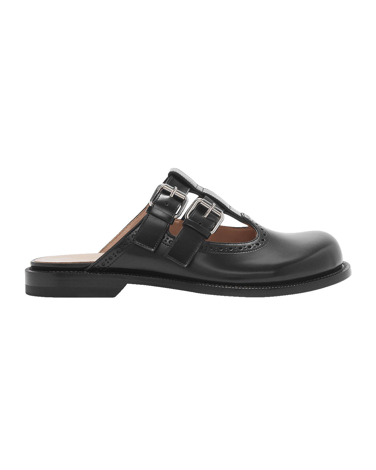 Loewe Campo Leather Mary Jane Mules