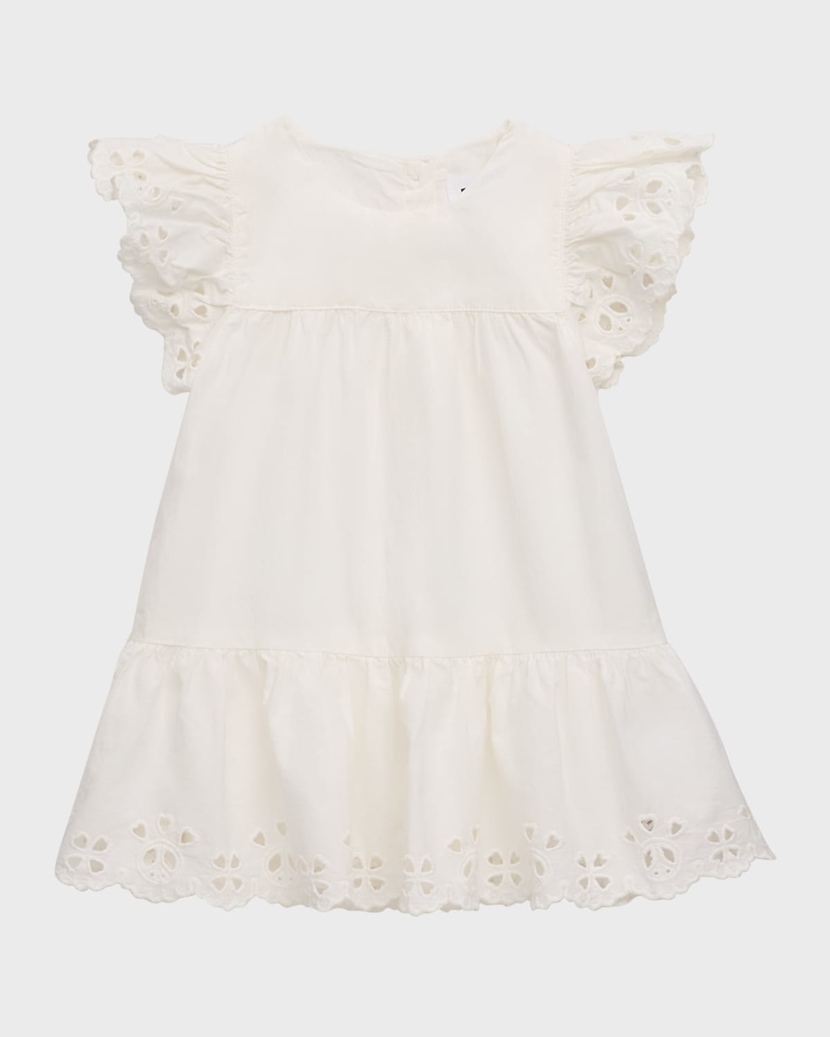 Molo Girl's Cammas Eyelet Embroidered Dress, Size 3M-2T