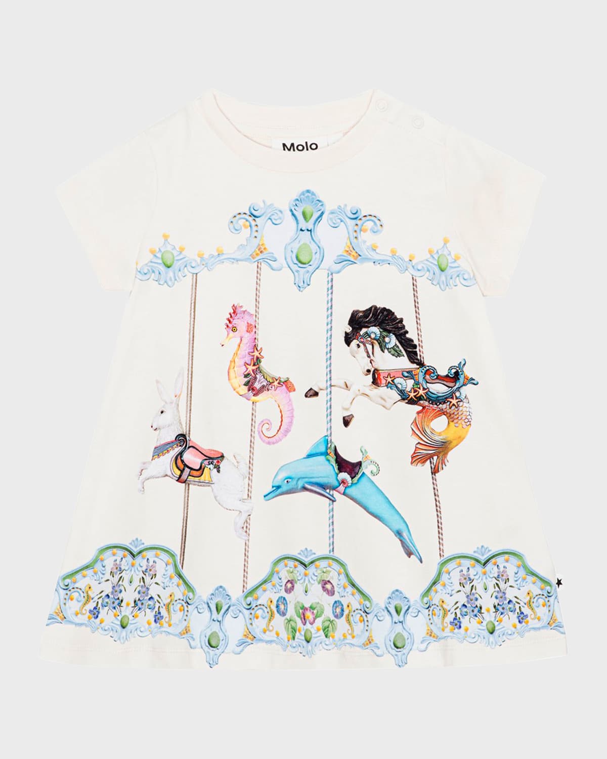 Molo Girl's Carousel Cosimo Dress, Size 6M-2T