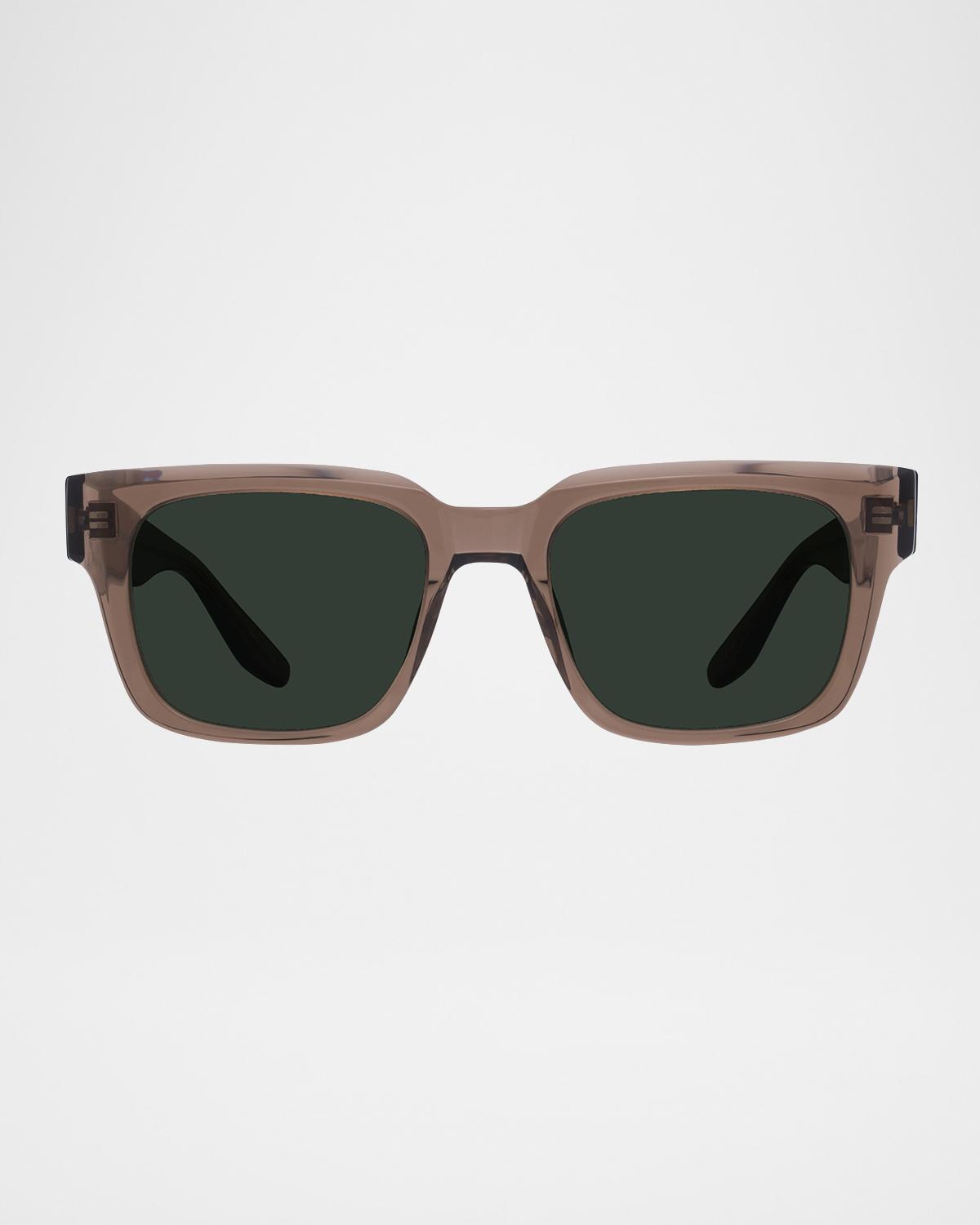 Barton Perreira Men's Zander Plastic Square Sunglasses