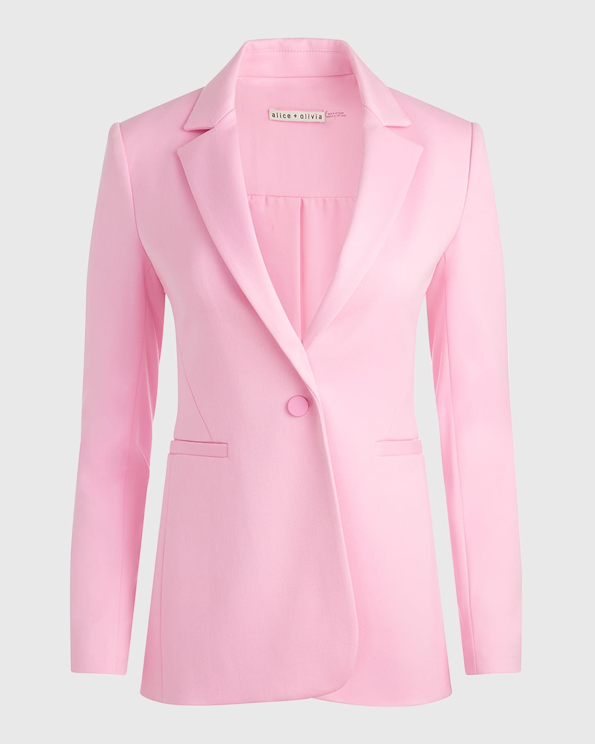 Alice + Olivia Macey Fitted Single-Breasted Blazer