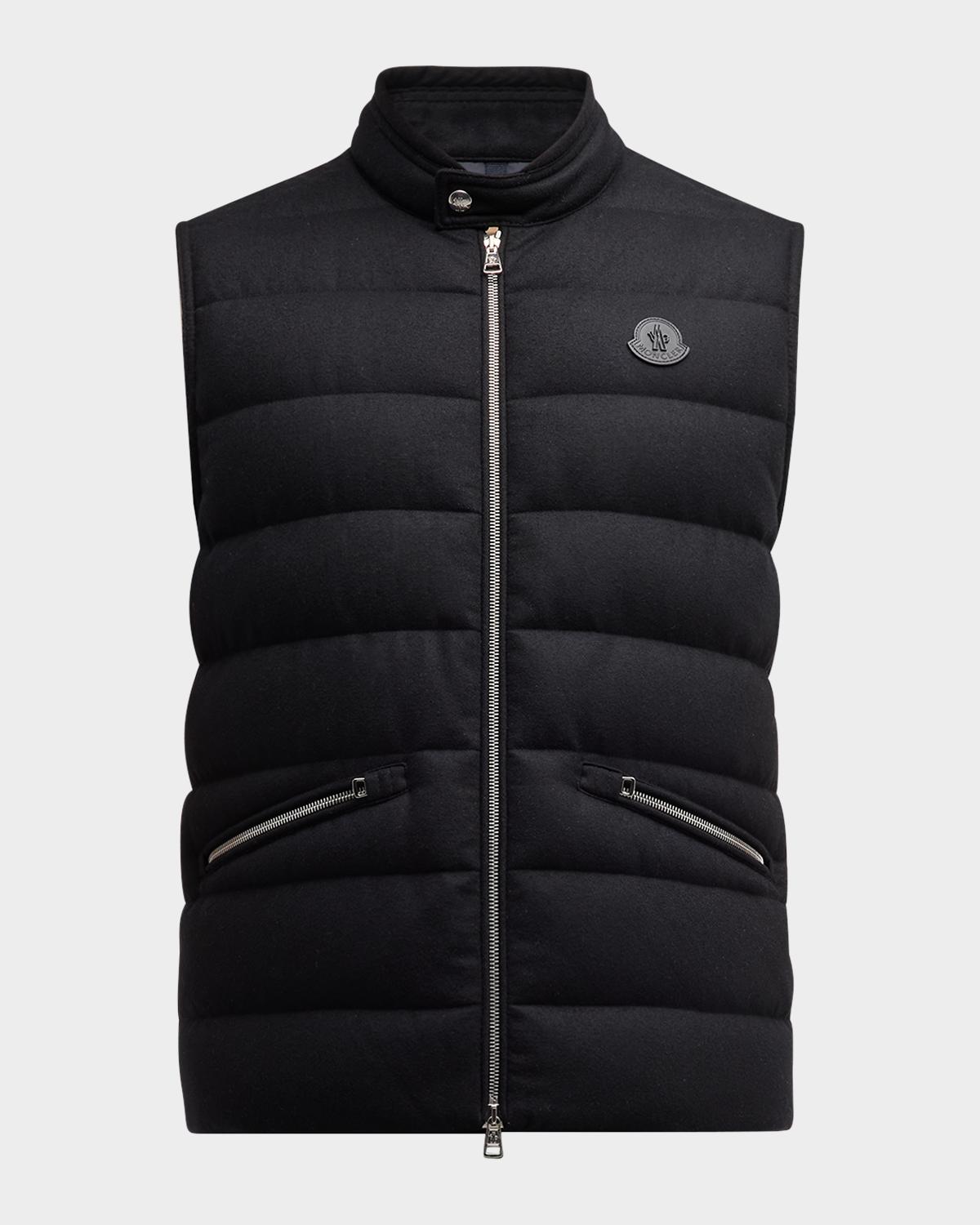 Moncler Men's Gallienne Cashmere-Blend Down Vest