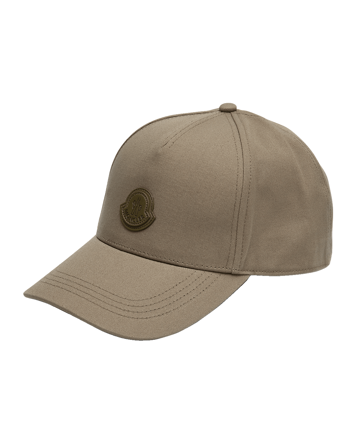 Moncler Men's Gabardine Leather-Patch Baseball Cap