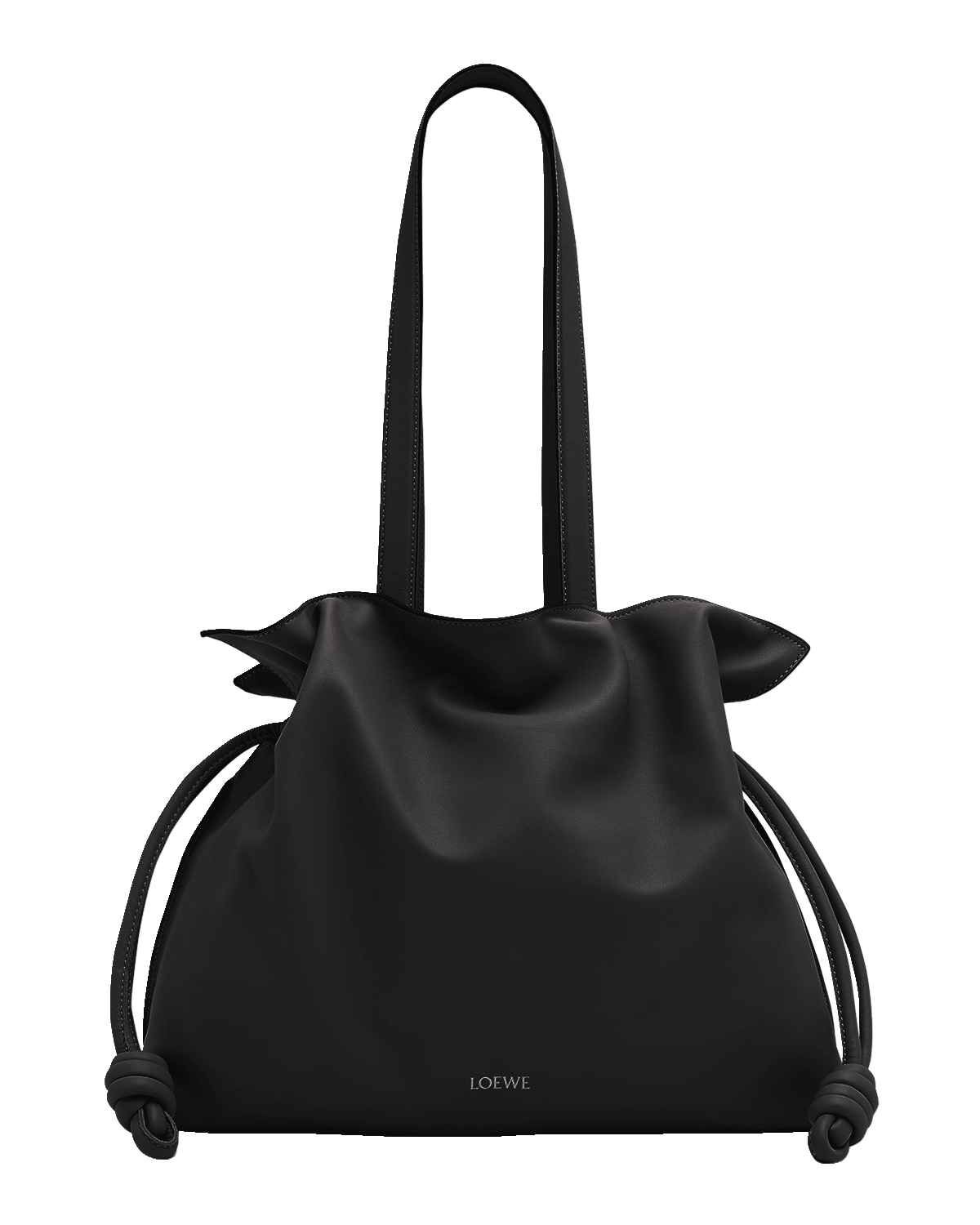 Loewe Flamenco Large Clutch Bag in Napa Leather with Golden Foil Anagram