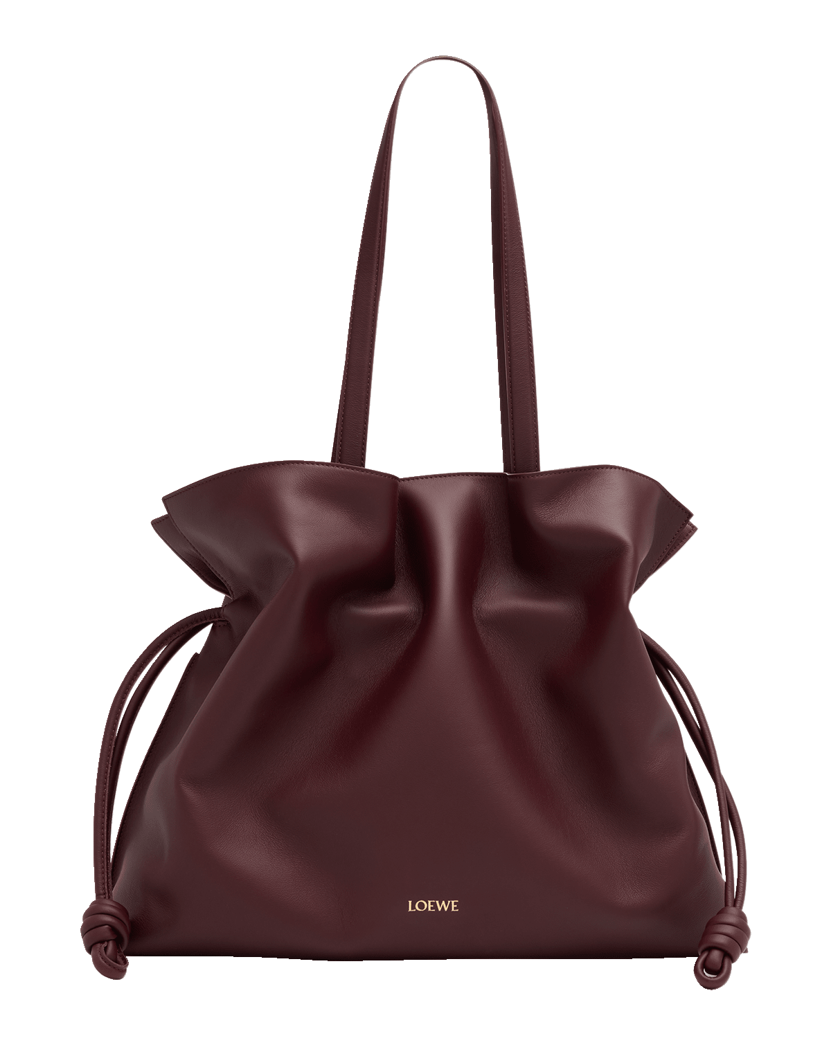 Loewe Flamenco XL Clutch Bag in Napa Leather with Golden Foil Anagram