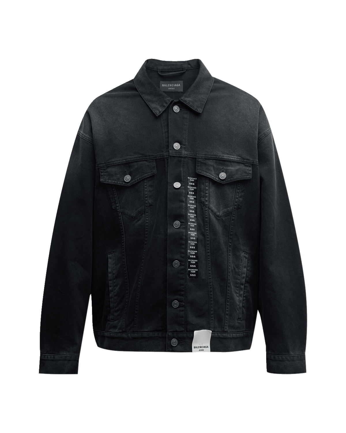Balenciaga Men's Denim Button-Front Shirt