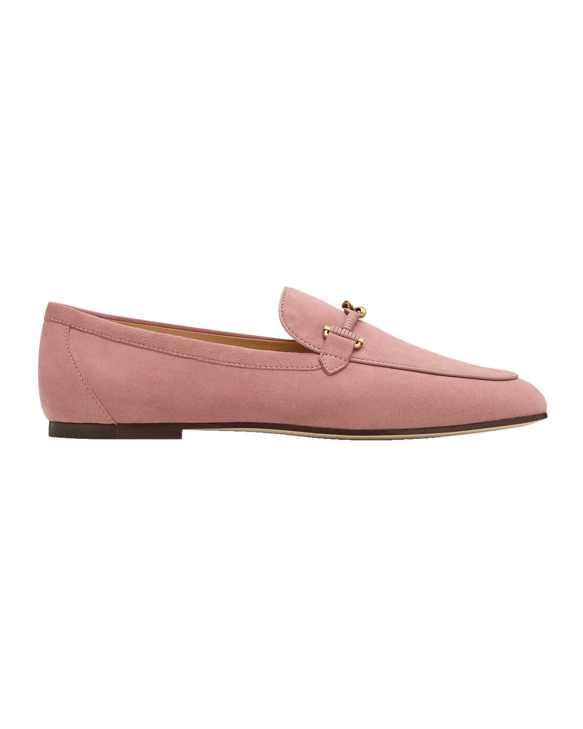Tod's Wrapped T-Ring Suede Loafers