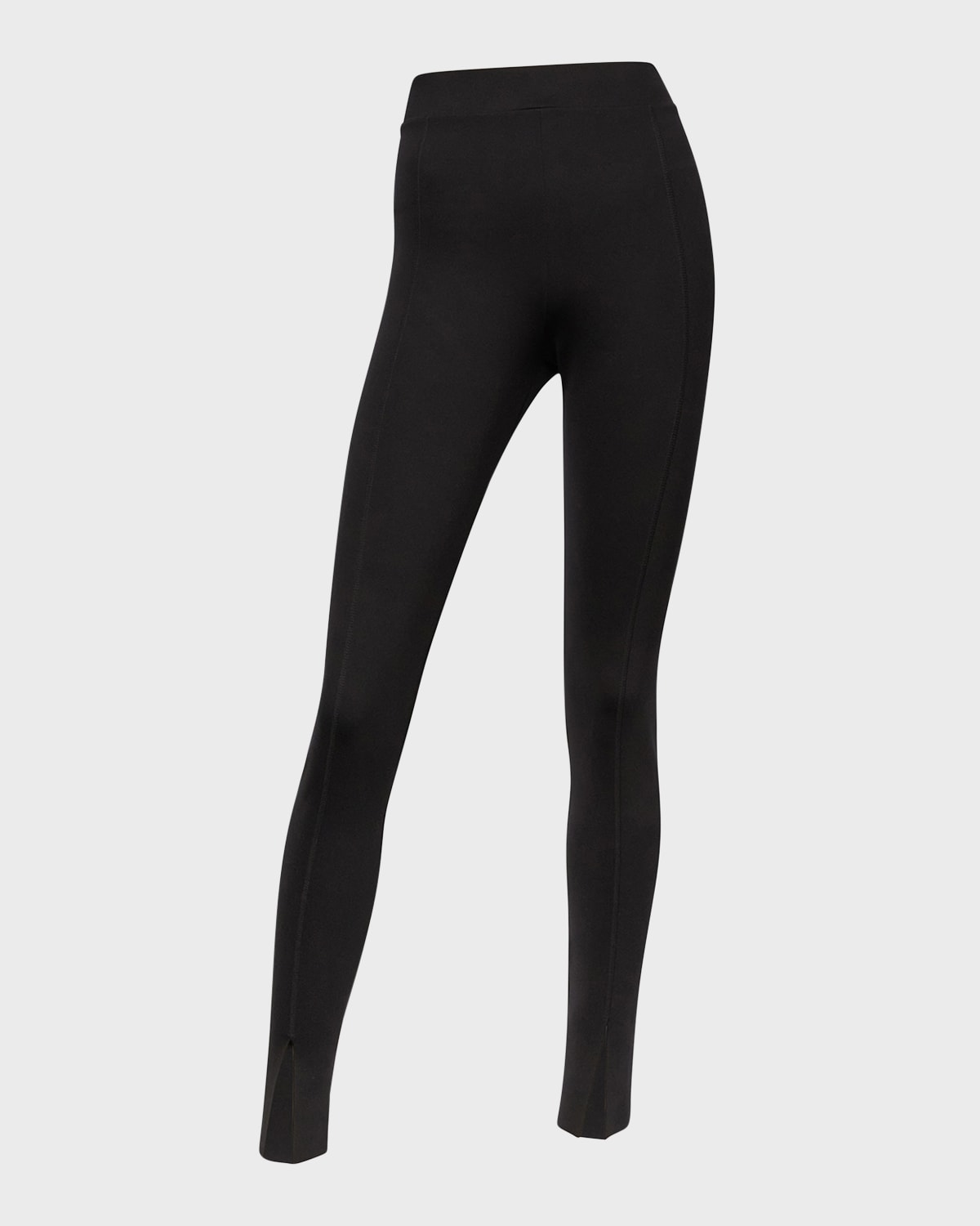 Wolford Grace High-Rise Front-Slit Leggings