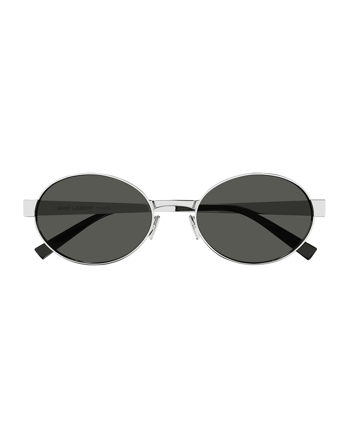 Saint Laurent Logo Metal Oval Sunglasses