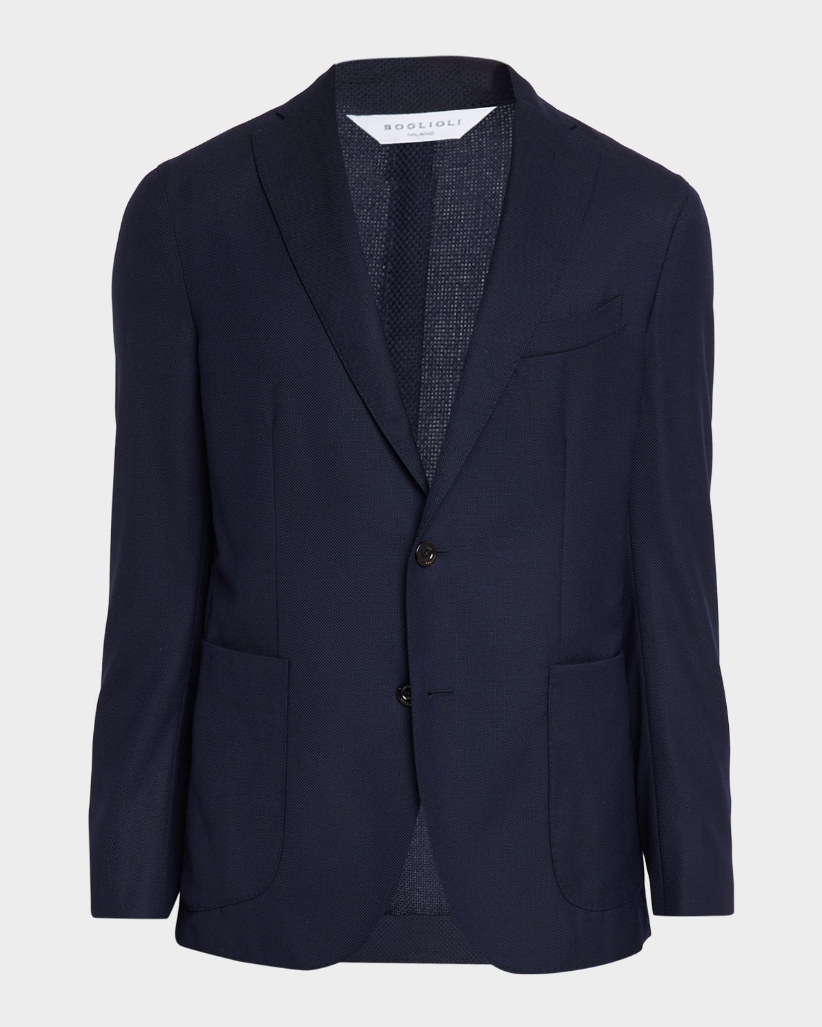 Boglioli Men 's Wool Hopsack Blazer