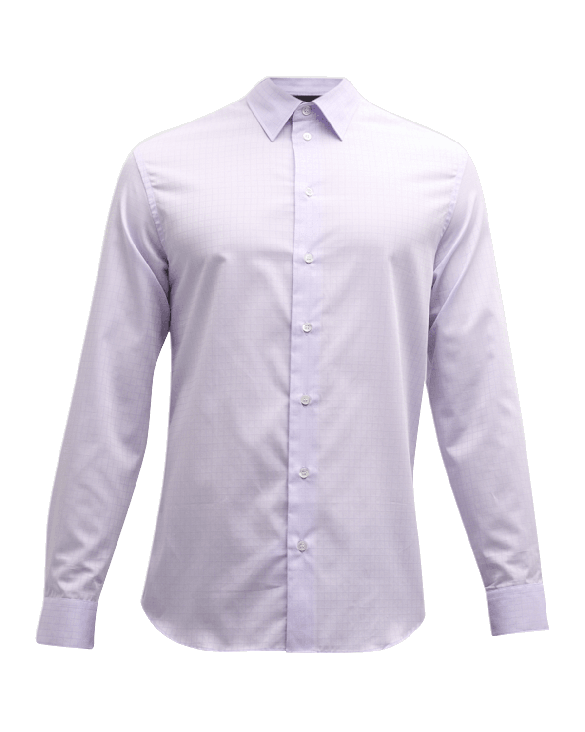 Emporio Armani Men's Cotton Grid Check Sport Shirt