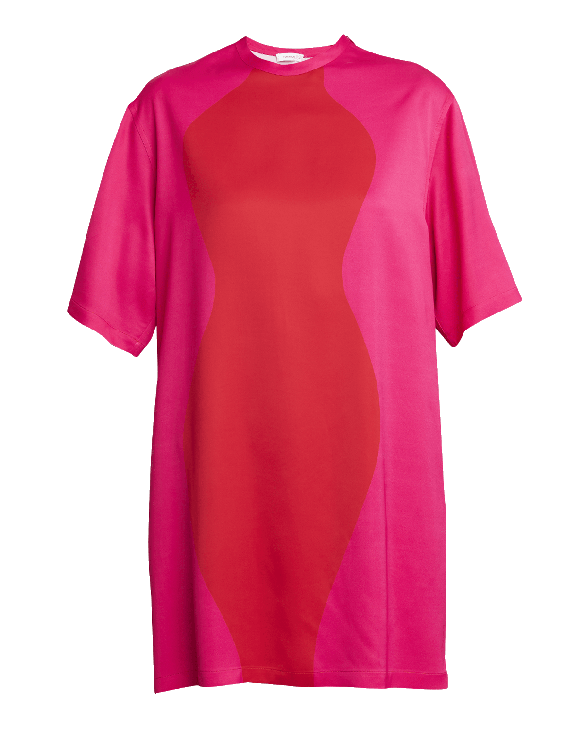 Ferragamo Hourglass Short-Sleeve Mini T-Shirt Dress