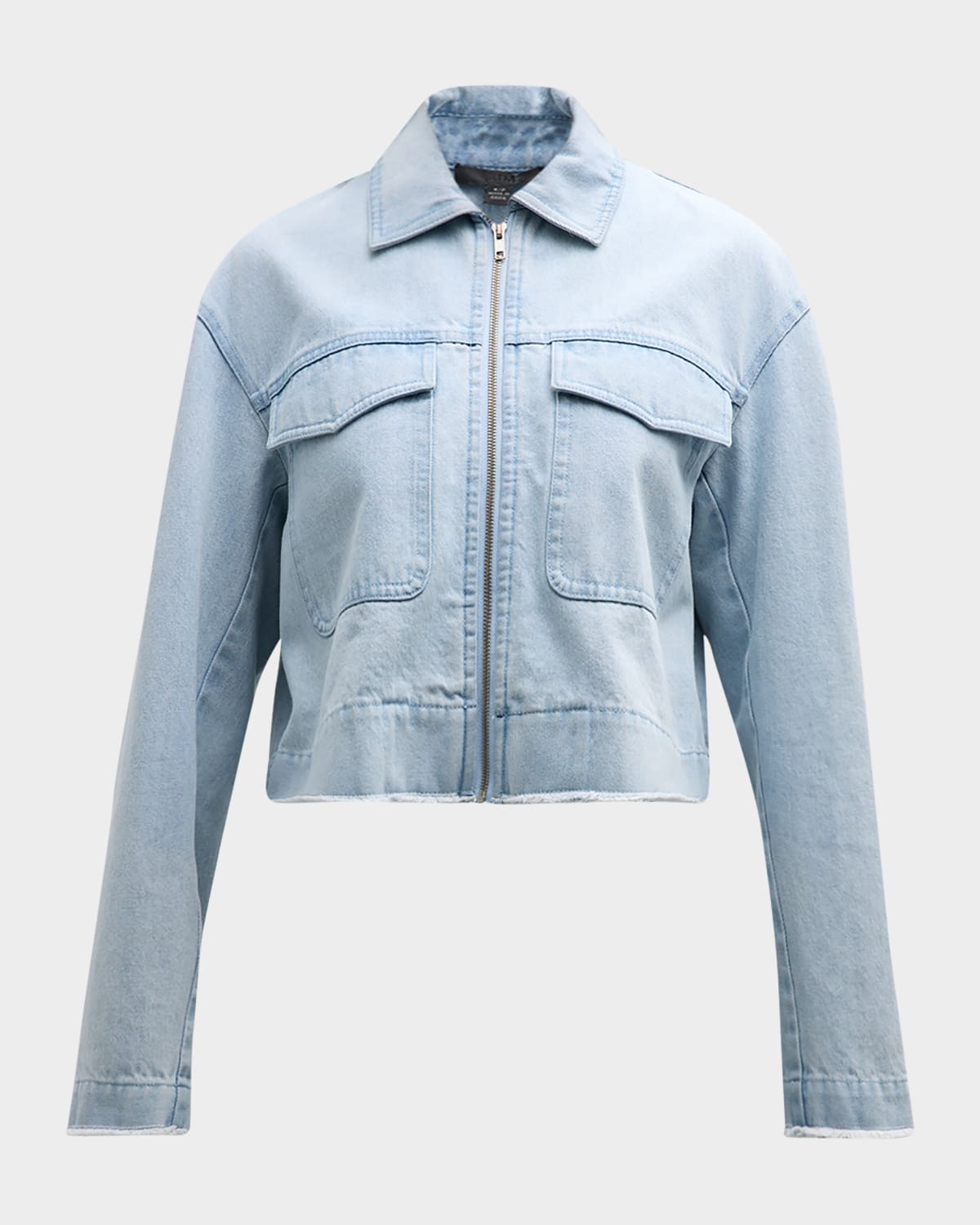 ATM Anthony Thomas Melillo Washed Denim Cropped Jacket