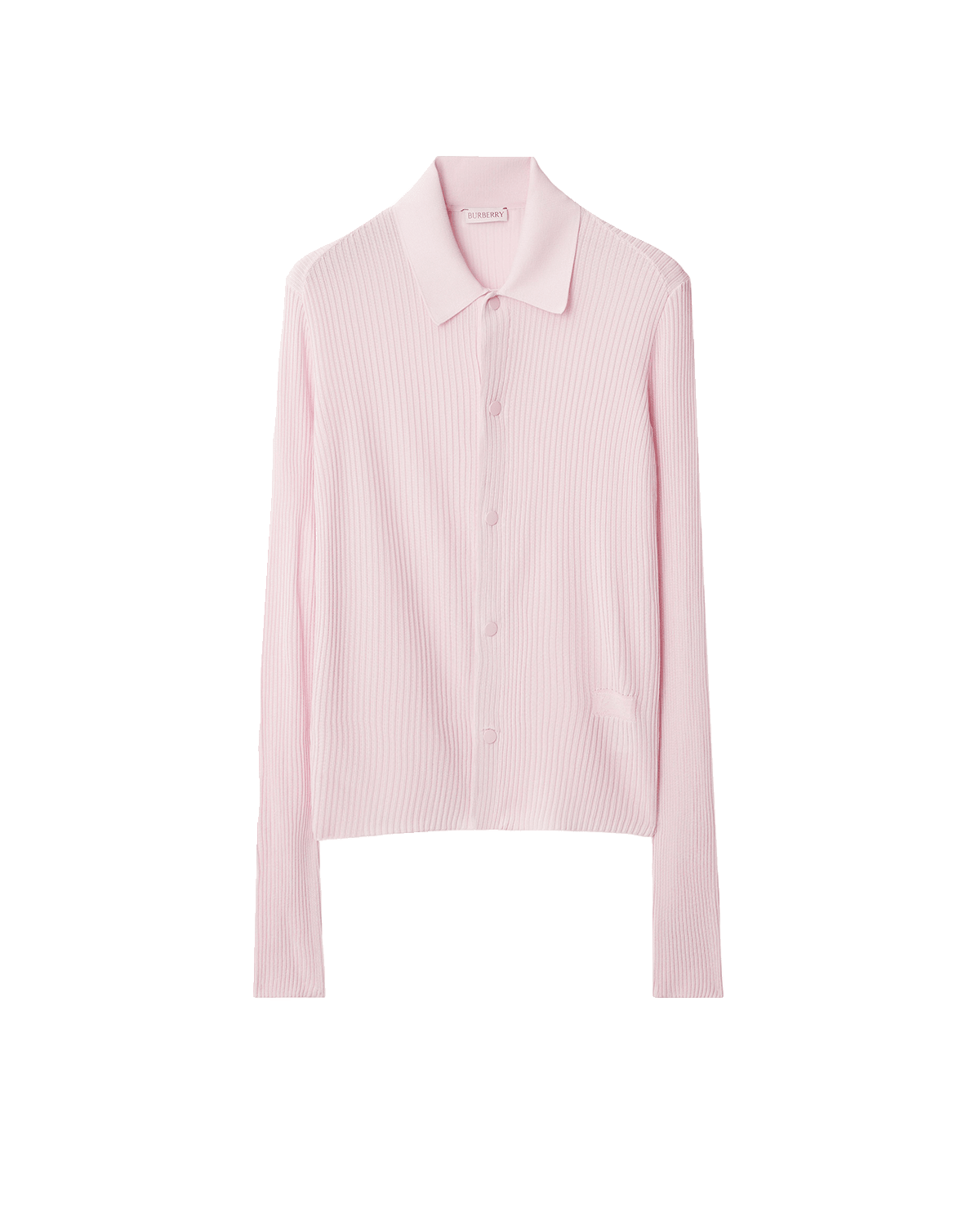 Burberry Collared Long-Sleeve Snap-Front Rib Shirt