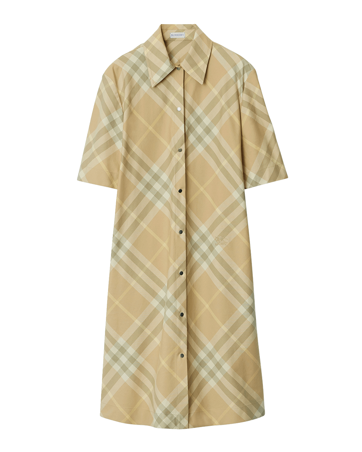 Burberry Signature Check Button-Front Shirtdress