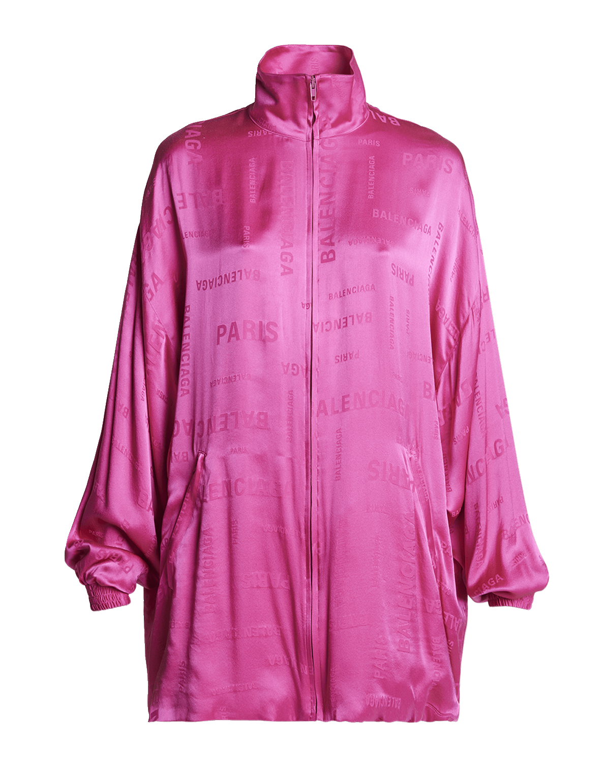 Balenciaga Bal Paris Allover Fluid Tracksuit Jacket