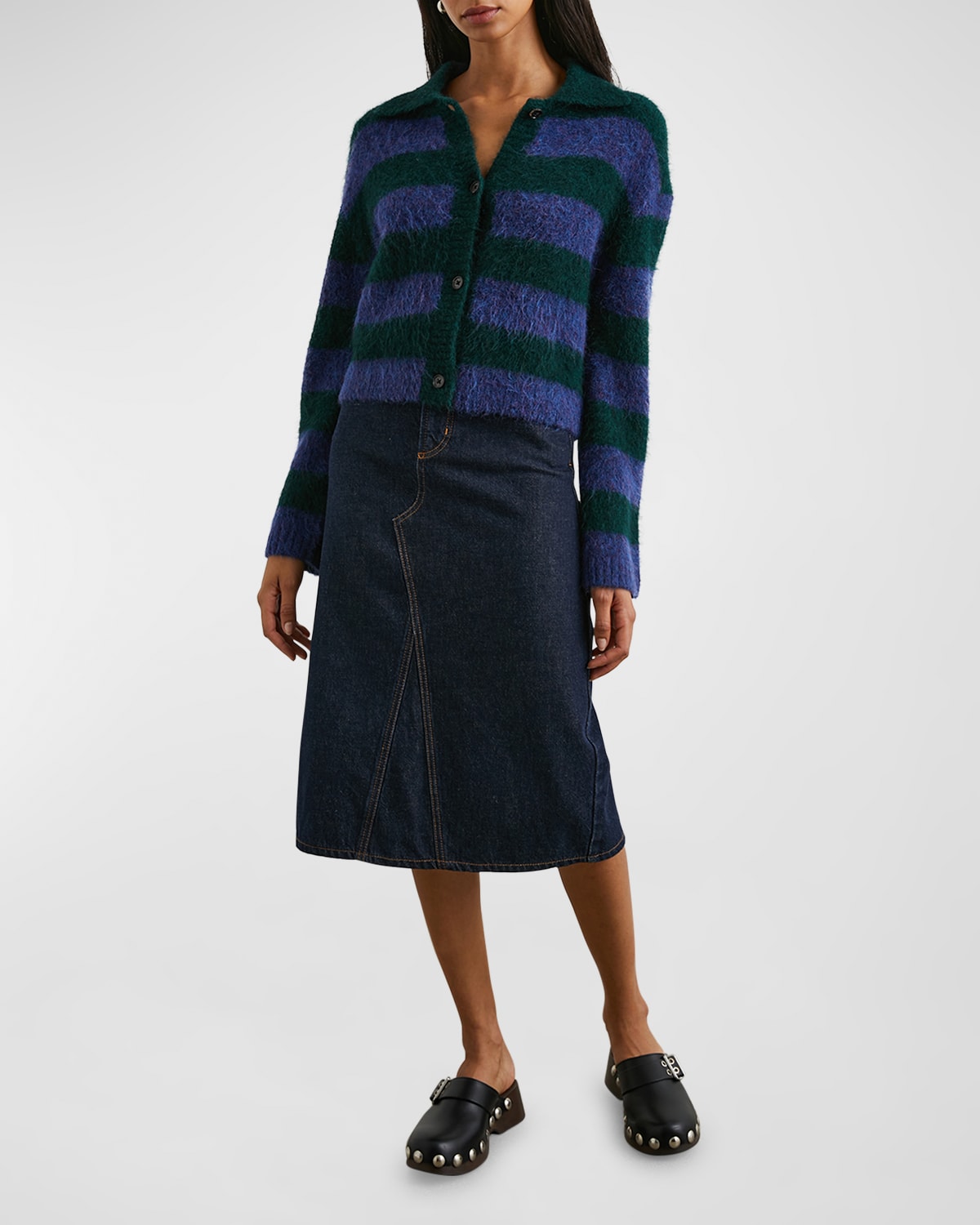 Rails Amber Striped Knit Cardigan