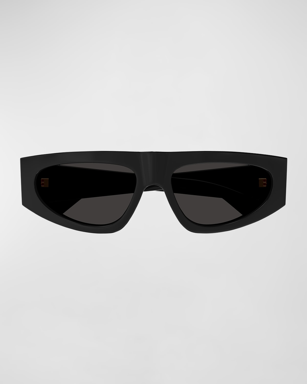Bottega Veneta Engraved Logo Acetate Rectangle Sunglasses