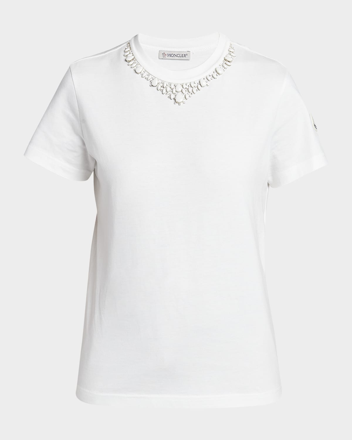 Moncler Embellished Short-Sleeve T-Shirt