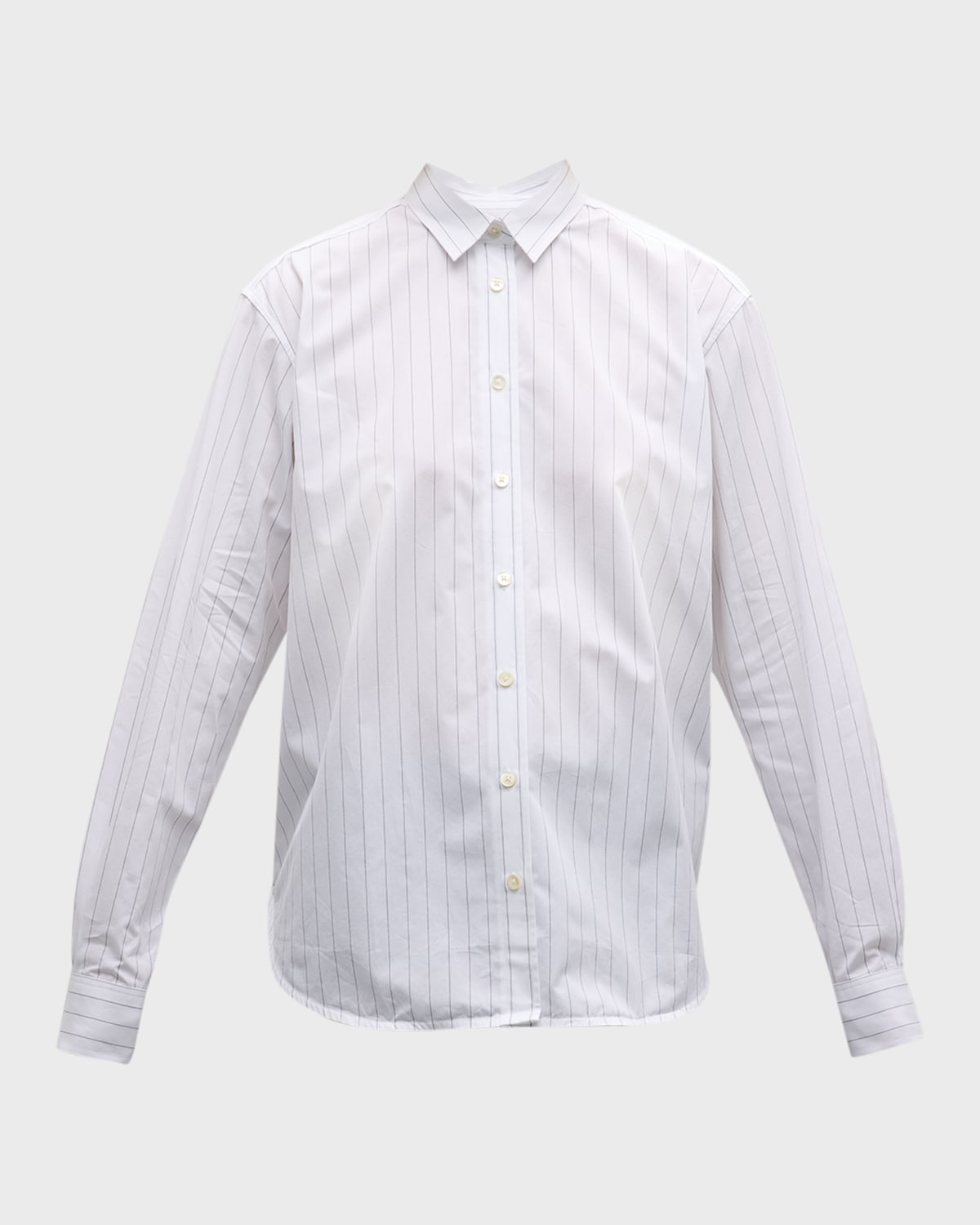 Toteme Signature Striped Collared Cotton Shirt
