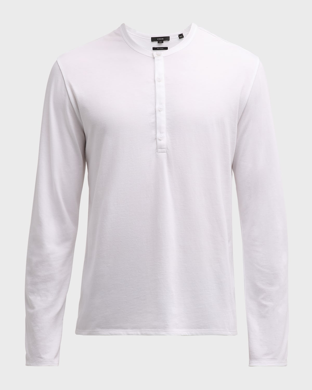 Vince Men's Pima Cotton Henley Shirt