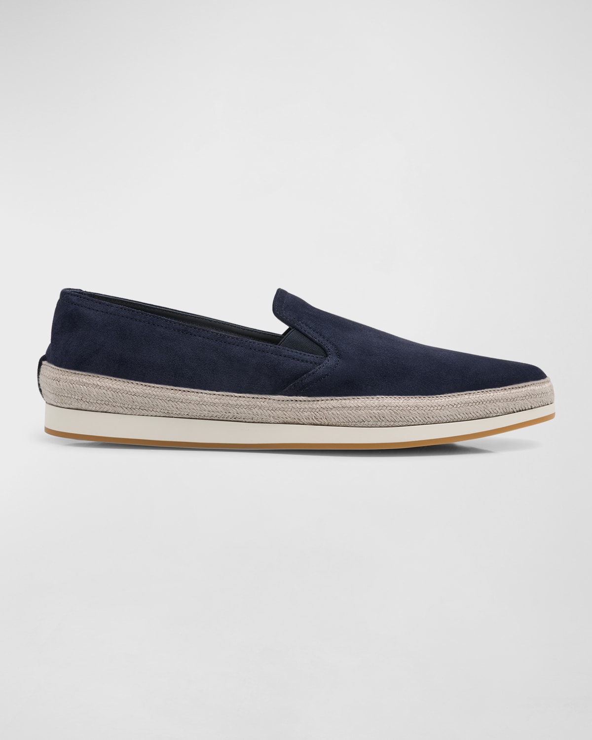 Prada Men's Suede Slip-On Sneakers