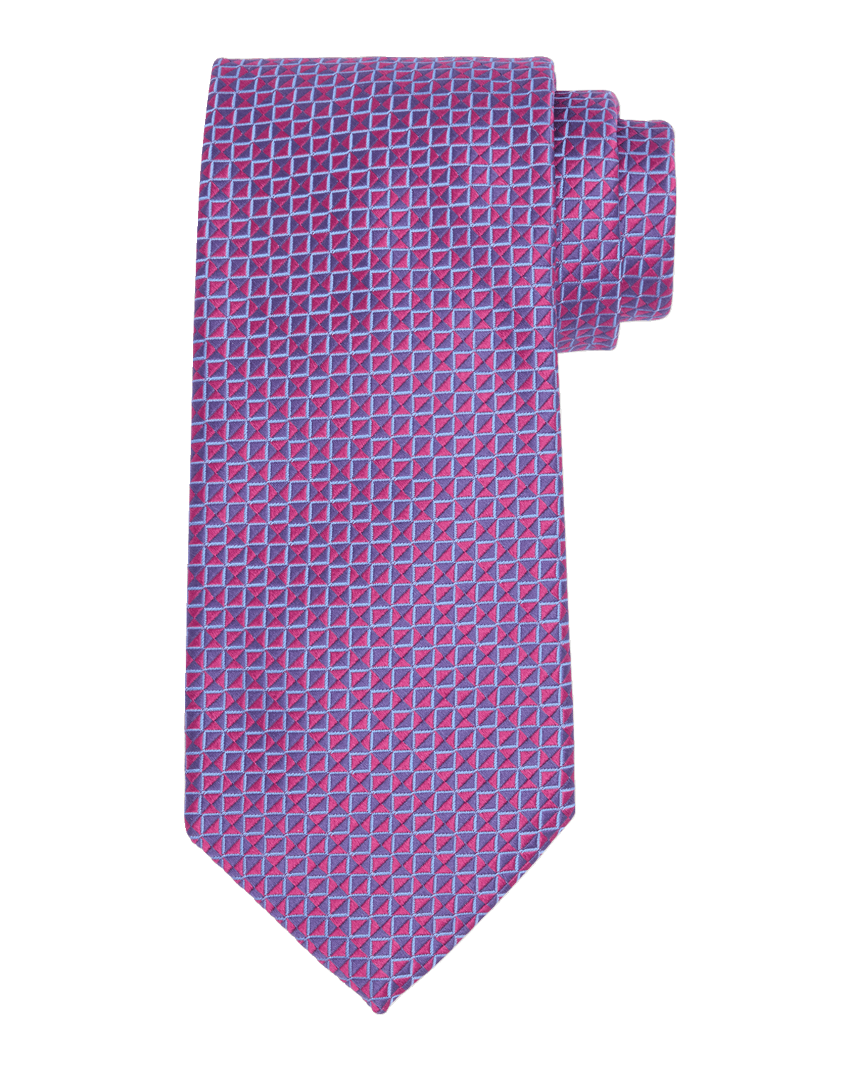 Charvet Men's Silk Micro-Geometric Tie