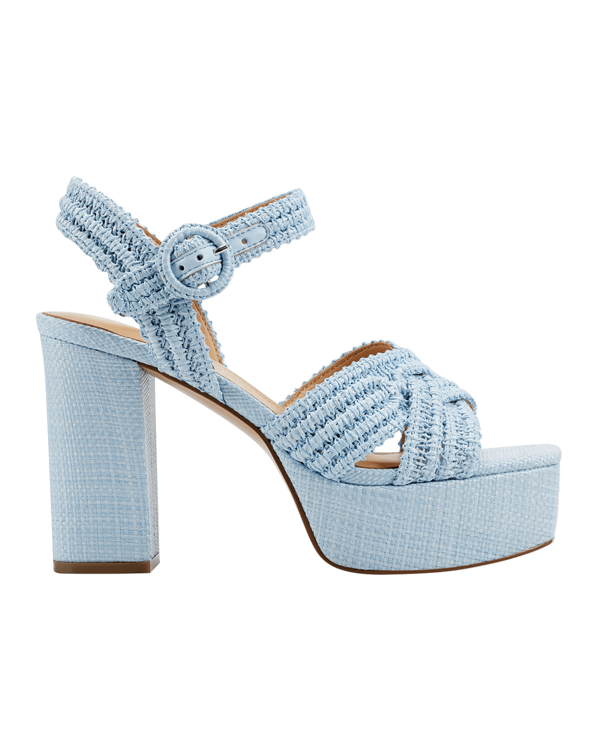 Marc Fisher LTD Chesse Woven Crisscross Ankle-Strap Platform Sandals