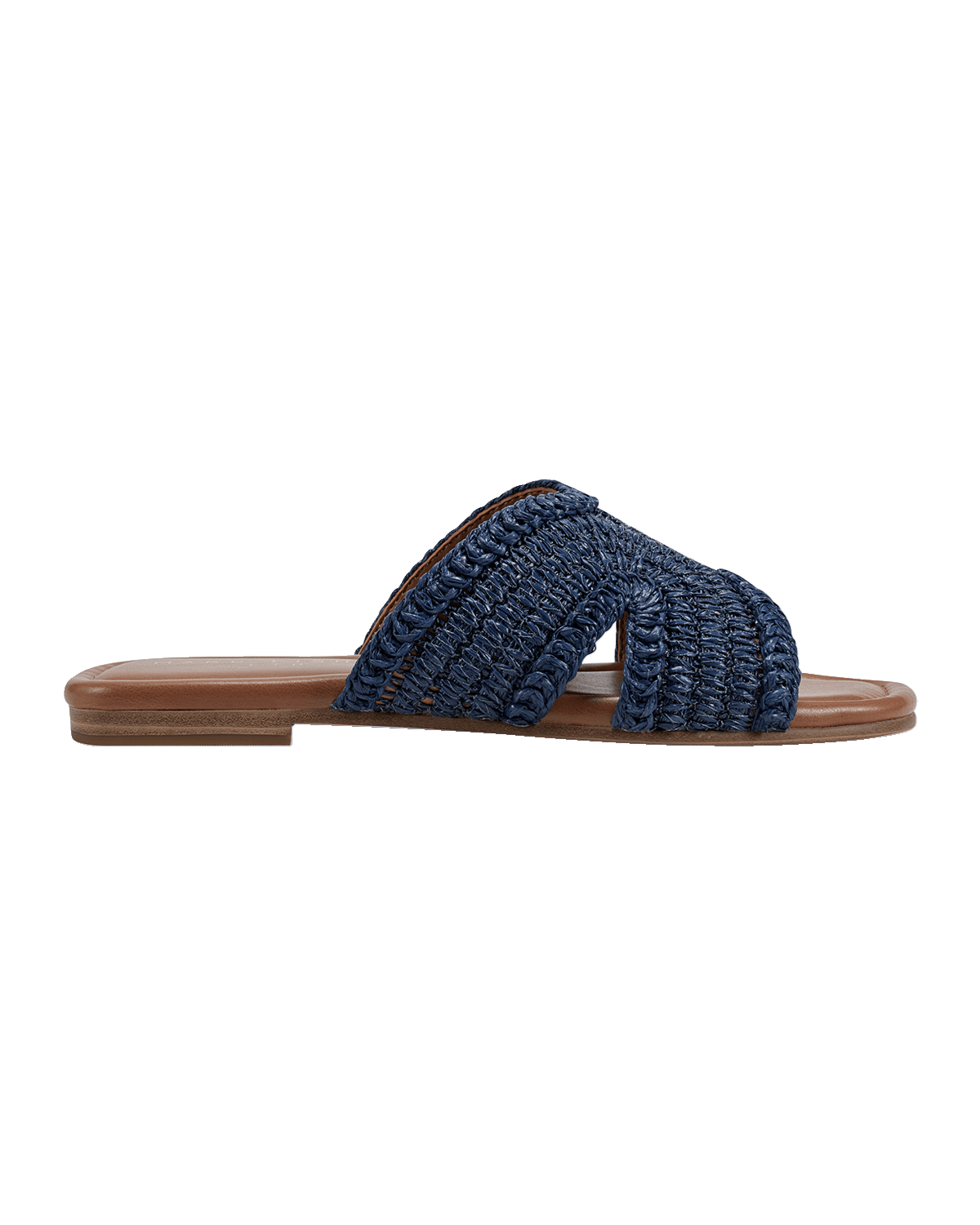 Marc Fisher LTD Narda Woven Raffia Flat Slide Sandals