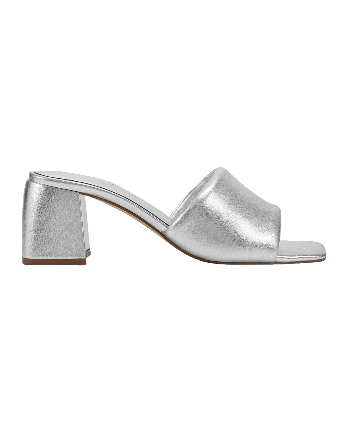 Marc Fisher LTD Nombra Padded Leather Mule Sandals